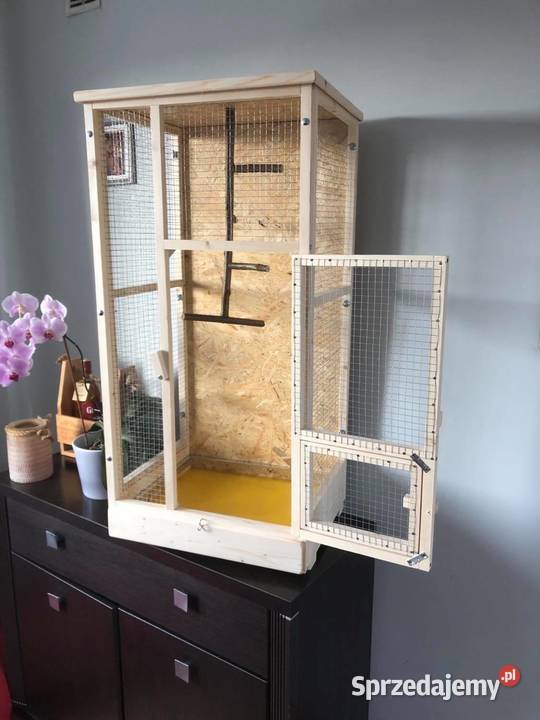 Klatka drewniana ptaków egzotycznych śląskie sprzedam