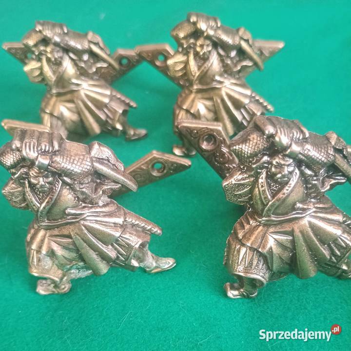 4 Wieszaki metalowe uchwyty na broń samuraje