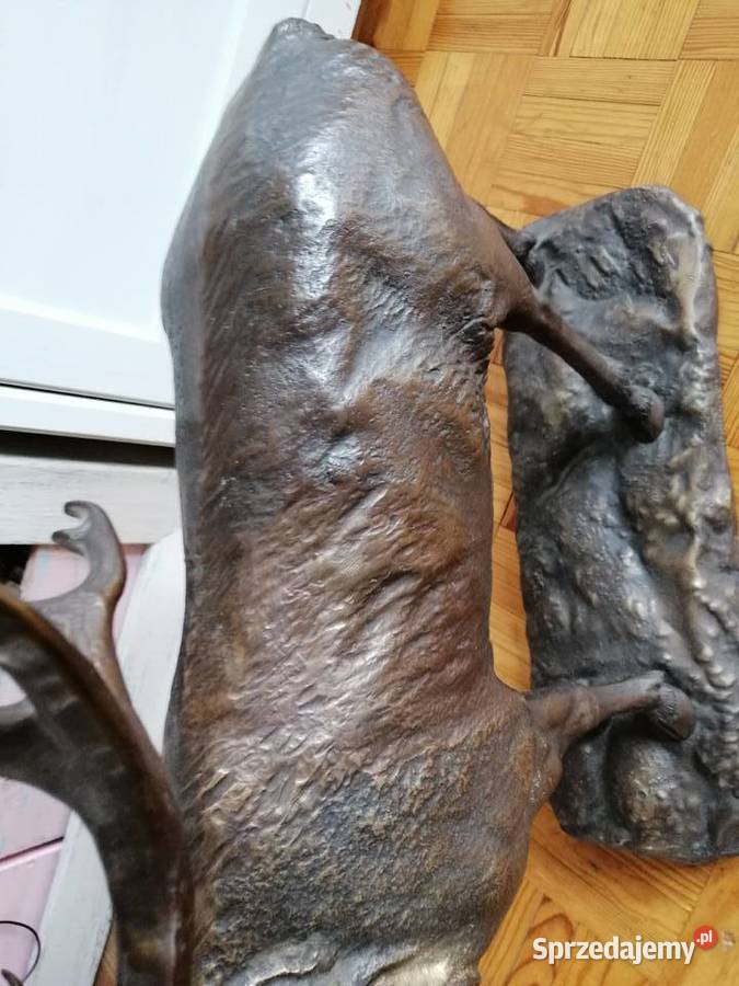 Jeleń korniluk brąz figura tanio Pleszew