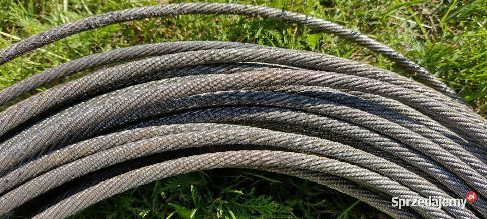 Lina stalowa nowa 8mm 90 m Namysłów sprzedam