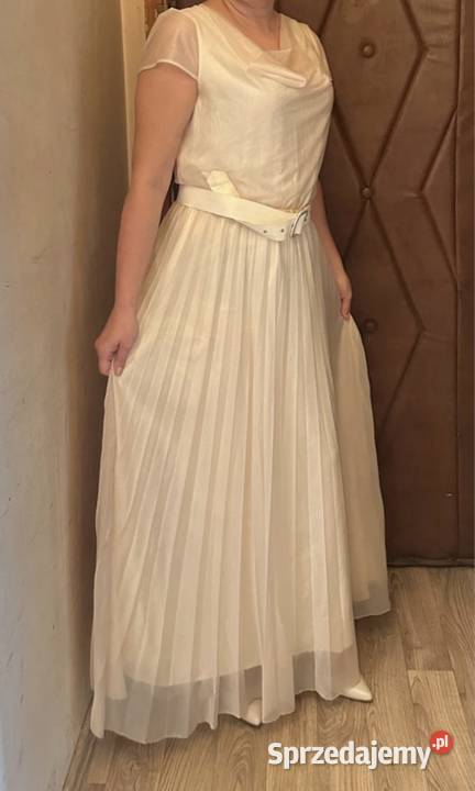 Piękna suknia ubrana raz do ślubu cywilnego Grudziądz