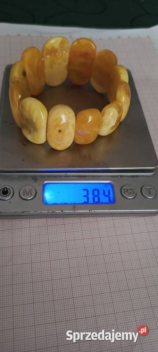 Bransoletka Bursztyn Vintage Rękodzieło Białystok