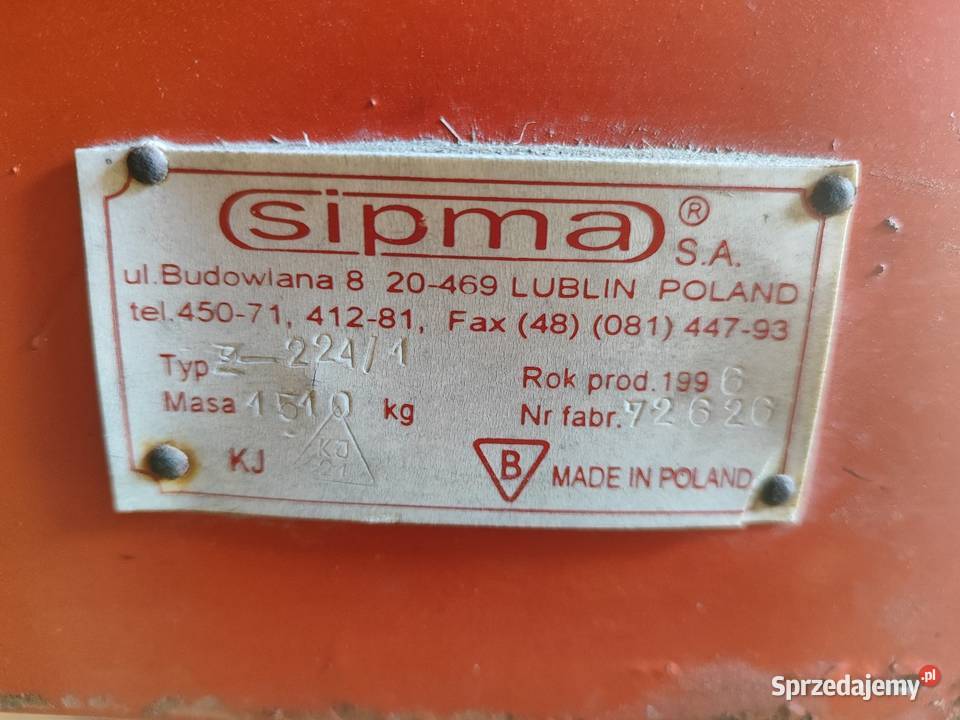 Prasa kostkująca Sipma Z2241 Skierniewice