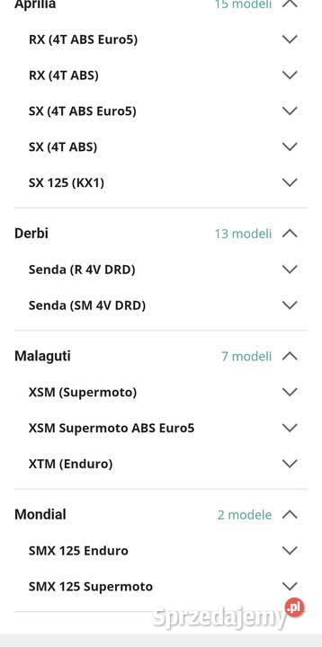 Czujnik poziomu paliwa Aprilia SX RX 125 Zawiercie