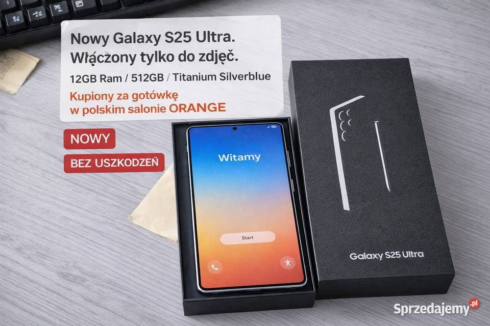 SAMSUNG Galaxy S25 Ultra 512GB Nowy KUPIONY W Wieliczka sprzedam