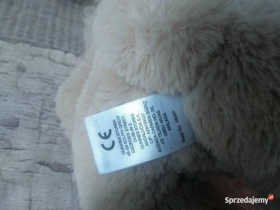 Maskotka pluszowa Zajączek Króliczek Dunnes podlaskie Białystok