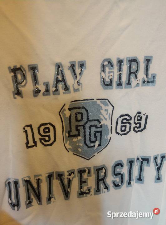 Bluzka biała Play Girl 1969 L M XL wysyłka Warszawa