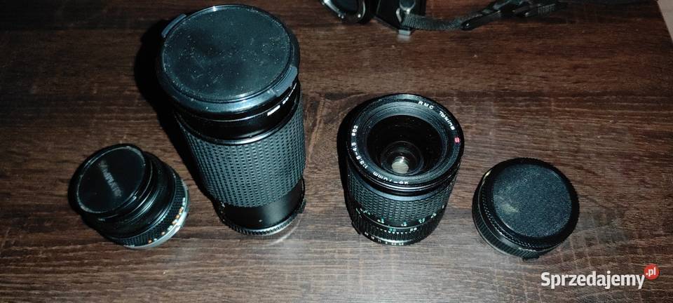 2x Aparat Olympus om 10 obiektywy torba Janów