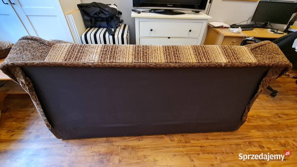 Kanapa rozkładana wersalka z wysuwanymi bokami i 120cm śląskie Chorzów