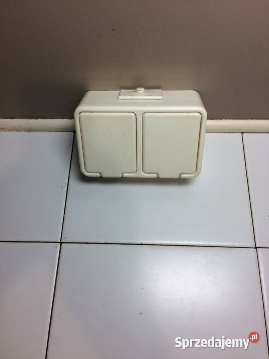 Gniazdo podwójne natynkowe z uziemieniem NOWE Warszawa
