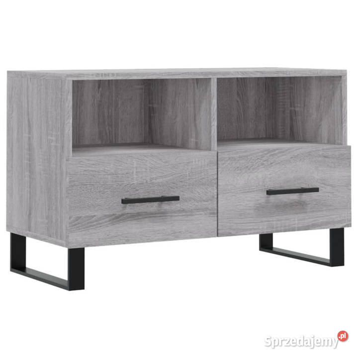 Szafka pod telewizor szary dąb sonoma 80x36x50