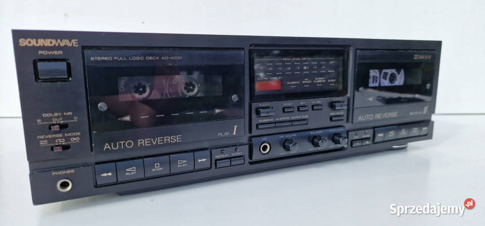 Magnetofon SoundWave AD4000 Stereo Cassette Deck Międzychód