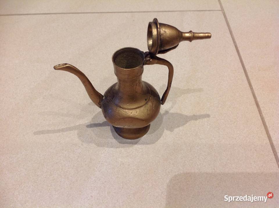 Amfora Dzbanuszek Indyjski Mosiężny Vintage Nowa Sól