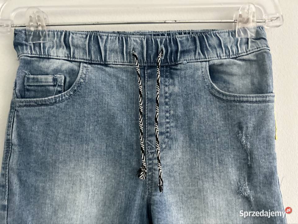 Krótkie jeansowe spodenki 128 spodenki mazowieckie Wyszków