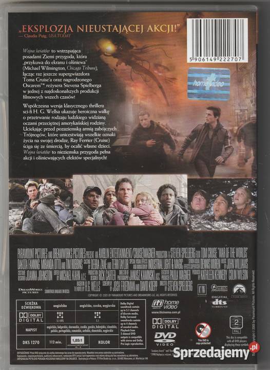 WOJNA ŚWIATÓW Tom Cruise DVD Pruszków