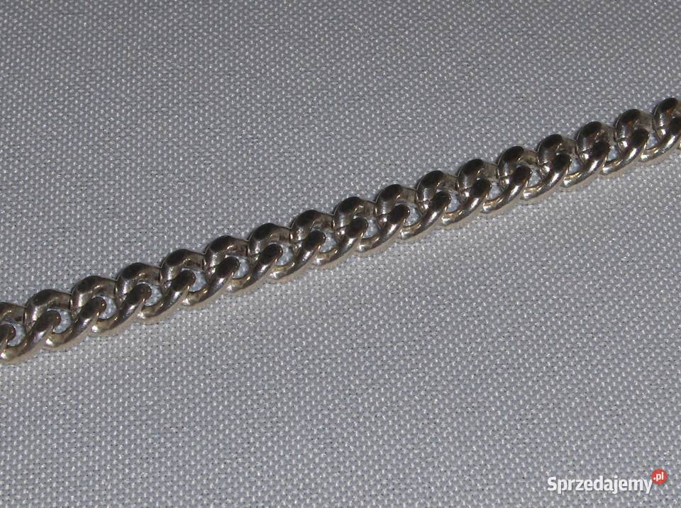 Szwedzka srebrna 835 gruba bransoletka 30g Łódź