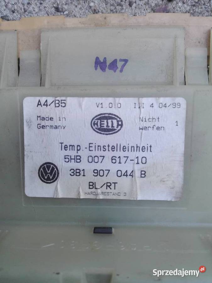 panel klimatyzacji passat b5golf 4bora i inne osobowe