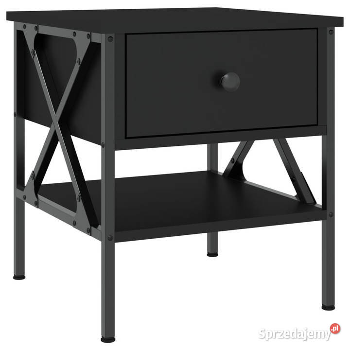 Stoliki nocne 2 czarne 40x42x45 WM825954 Warszawa