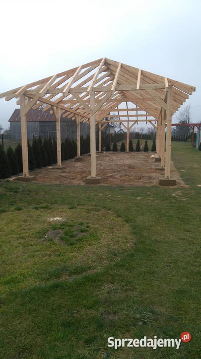 Wiata drewniana garażowa 5x15 Kozienice