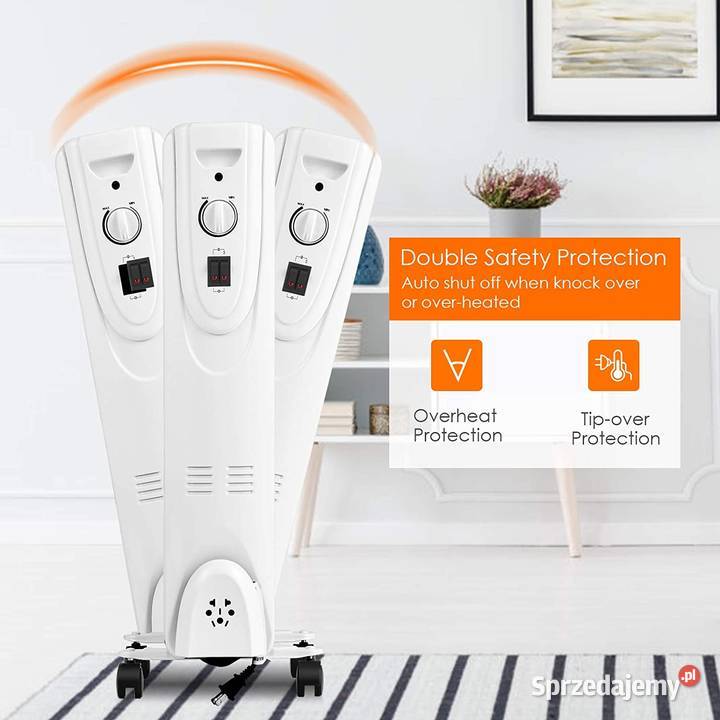 GRZEJNIK ELEKTRYCZNY OLEJOWY 1500 W Gaszowice