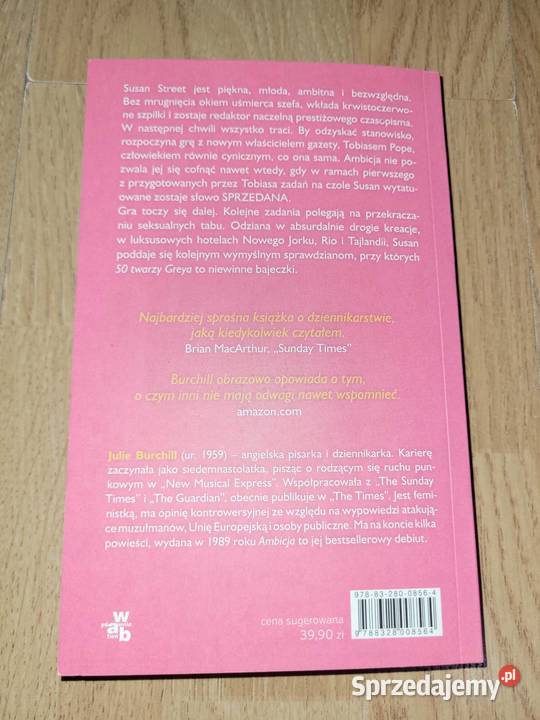 Książka Ambicja Julie Burchill nowa Warszawa