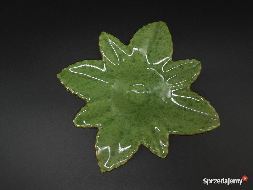 Ceramiczna paterka listek Raszków