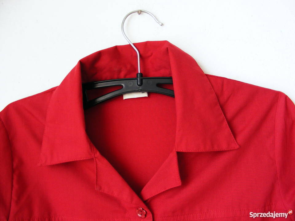 Bluzka bordowa koszulowa Mocnane R 36 dolnośląskie Oborniki Śląskie