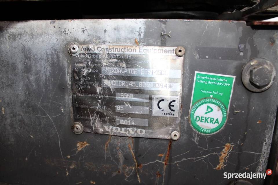 Koparka gasienicowa Volvo ECR 145 EL Compact Warszawa