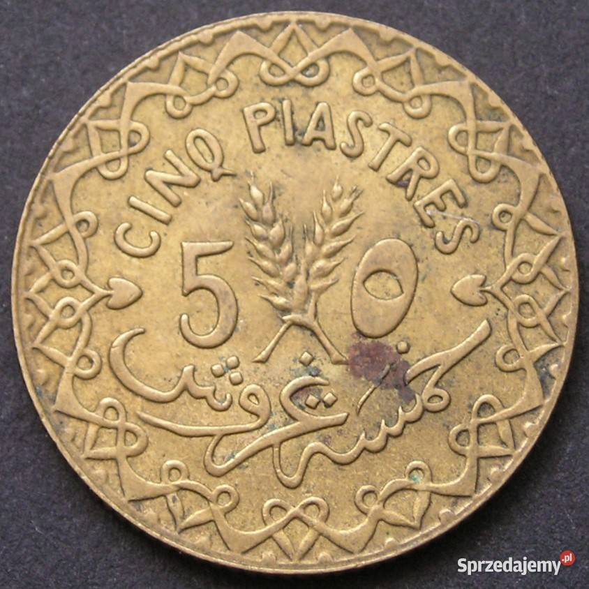 SYRIA 5 PIASTRÓW 1926 Łódź