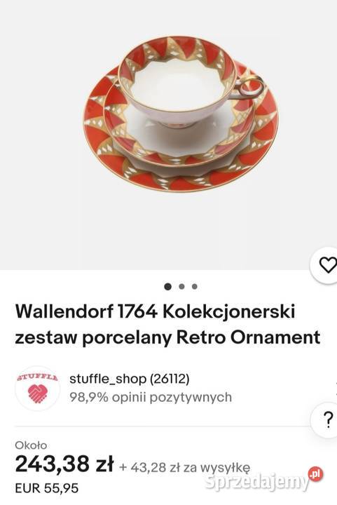 Wallendorf Goldrelief ANTYK zestaw śniadaniowy sprzedam