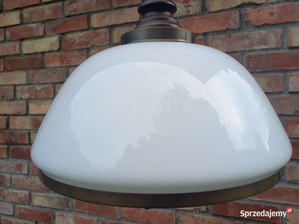 Żyrandol szklany metalowy holenderski z Lampy wiszące Gawroniec