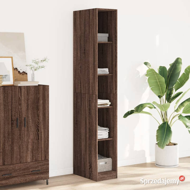 Szafa brązowy dąb 30x50x200 materiał mazowieckie Warszawa