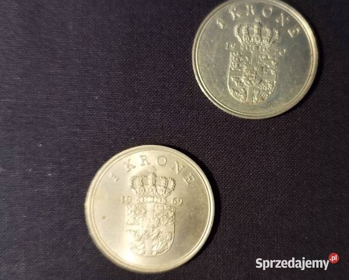 Monety 1 Korona Danmark kujawsko-pomorskie Nakło nad Notecią