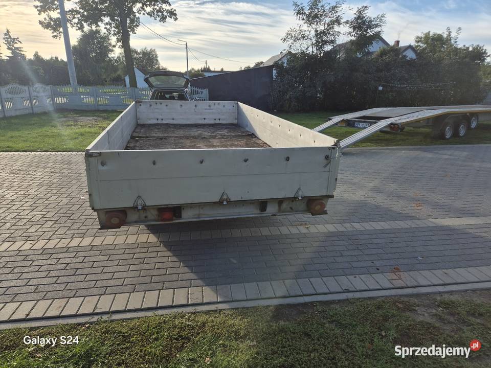 Przyczepka samochodowa platforma 38x175 Stara Kaźmierka