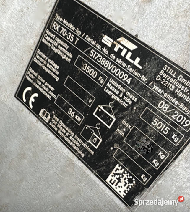 Wózek widłowy STILL RX 7035 T Wadowice