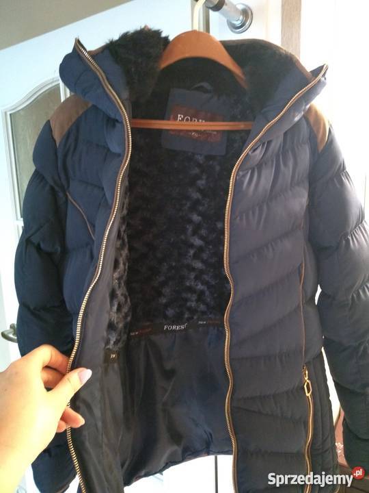 Kurtka zimowa pikowana granatowa L XL 42 nowa