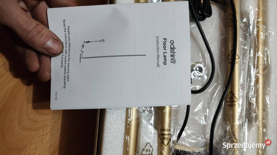 Lampa podłogowa EDISHINE LED o bezstopniowej Dom i Ogród Książ Wielkopolski sprzedam