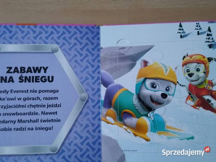 Książka książeczka z puzzlami Psi Patrol Szczecin sprzedam