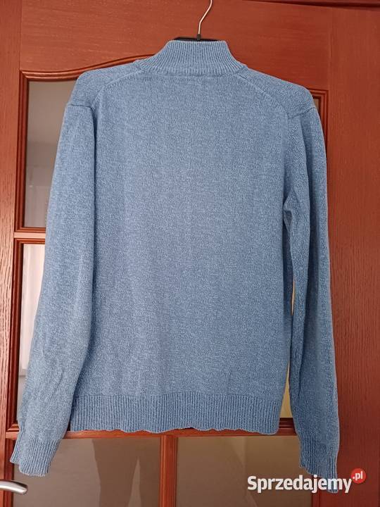 Sweter rozpinany niebieski L na ekspres Sieradz