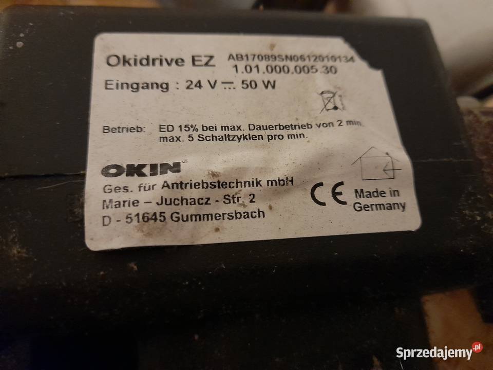 Silownik Okidrive Ez ze sterownikiem i pilotem Warszawa