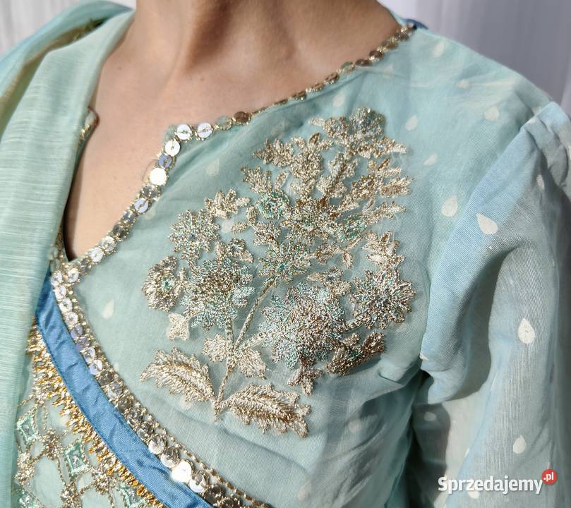 Orientalna suknia M 38 turkusowa niebieska Rozmiar 38(M) Szczecin