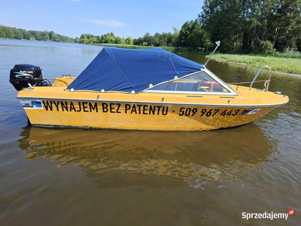 Łódka motorówka fotele sterociąg laminat mazowieckie Pułtusk