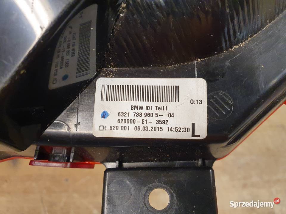 BMW I3 LAMPA LEWA TYLNA LEWY TYŁ 7389605 wielkopolskie Międzychód