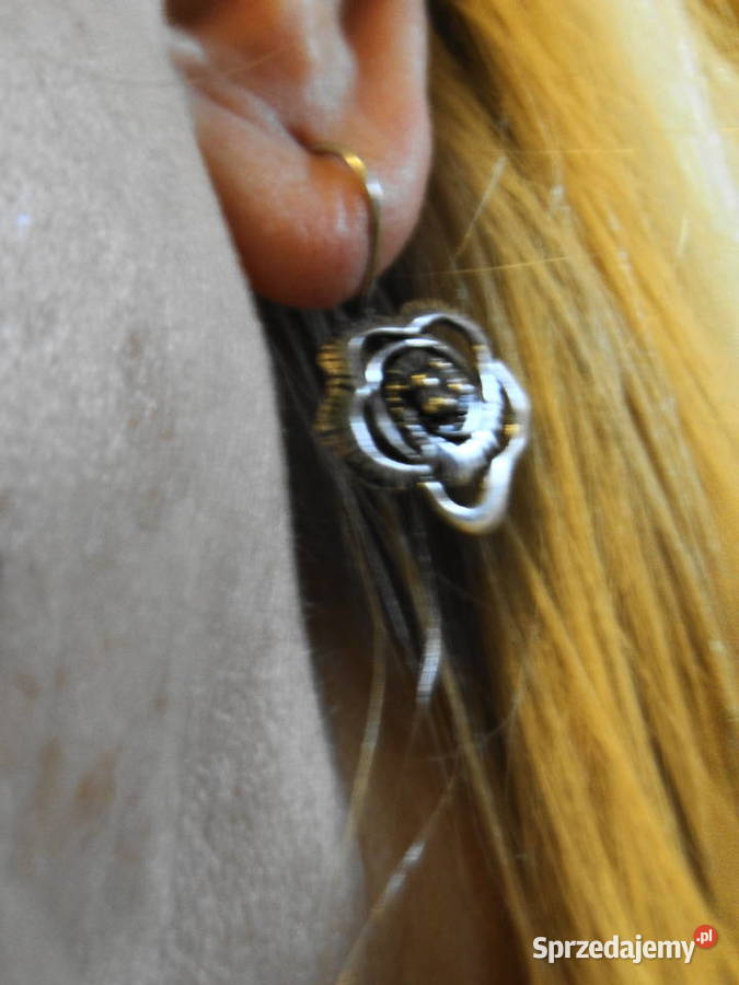 Śliczne stare kolczyki srebro 925 mazowieckie sprzedam