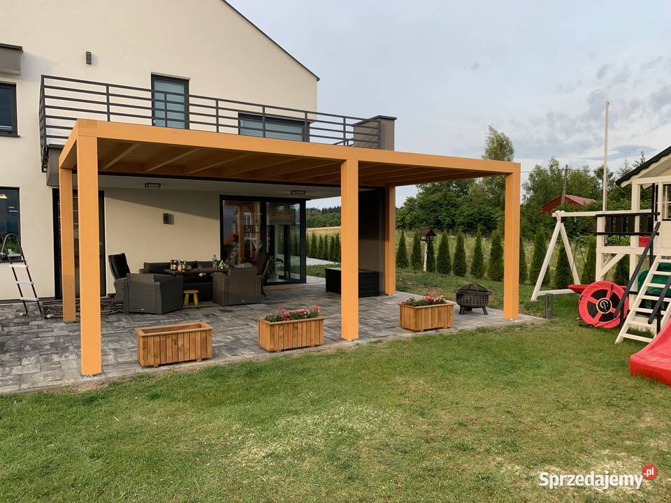 Wiata zadaszenie pergola altana grill taras małopolskie Nowy Sącz