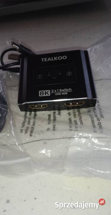 Przełącznik HDMI 21 Splitter 8K TV 2w1 TealKoo Grudziądz sprzedam
