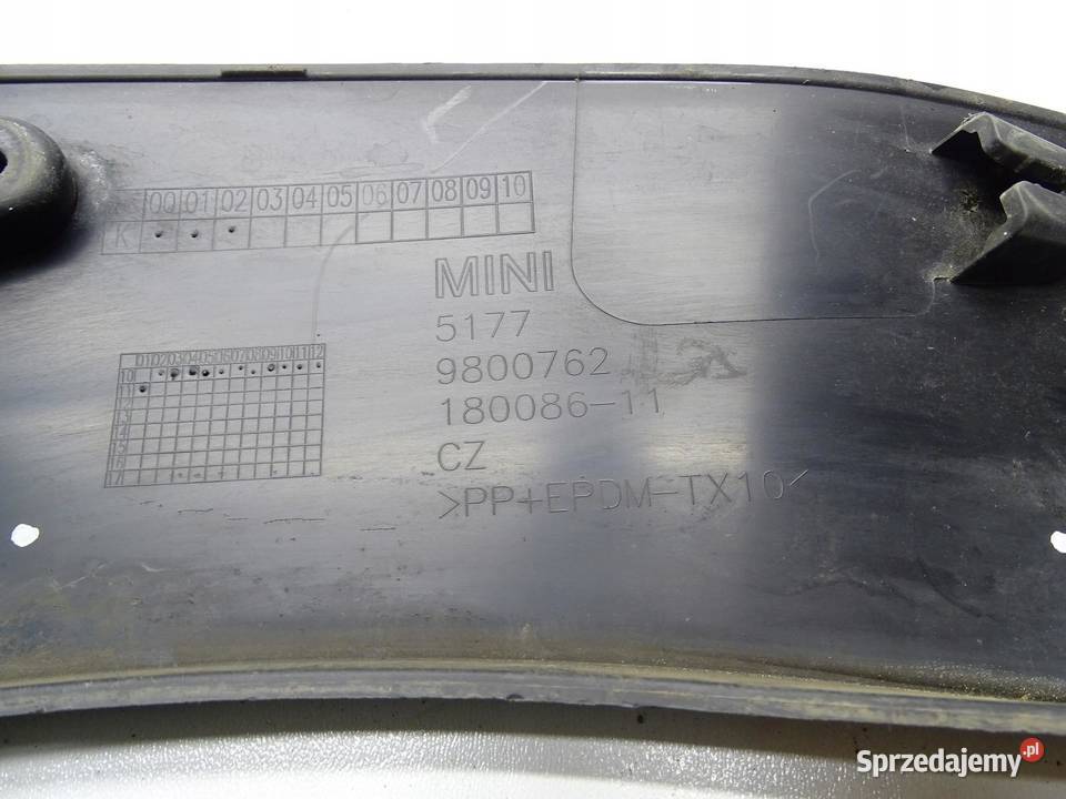 LISTWA OSŁONA BŁOTNIKA PRAWA PRAWY PRZÓD 9800762
