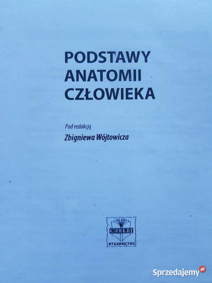podstawy anatomii człowieka zbigniew wójtowicz Kielce