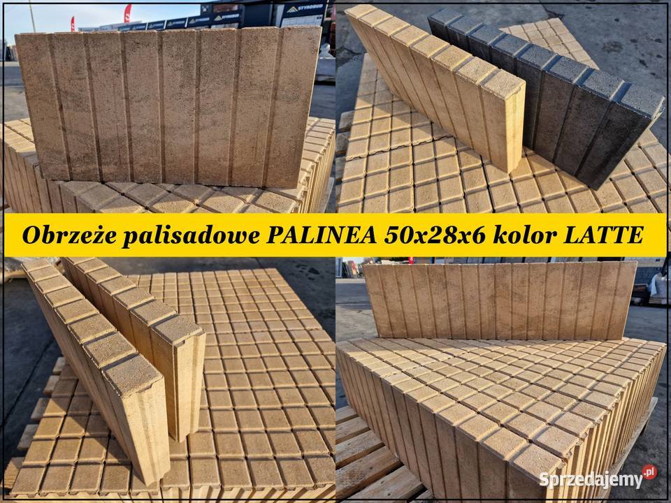 Ładne obrzeże palisadowe gładkie PALINEA ciepły Stalowa Wola