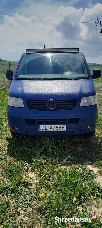 Volkswagen T5 Sprzedam DO NEGOCJACJI niebieski Kłecko